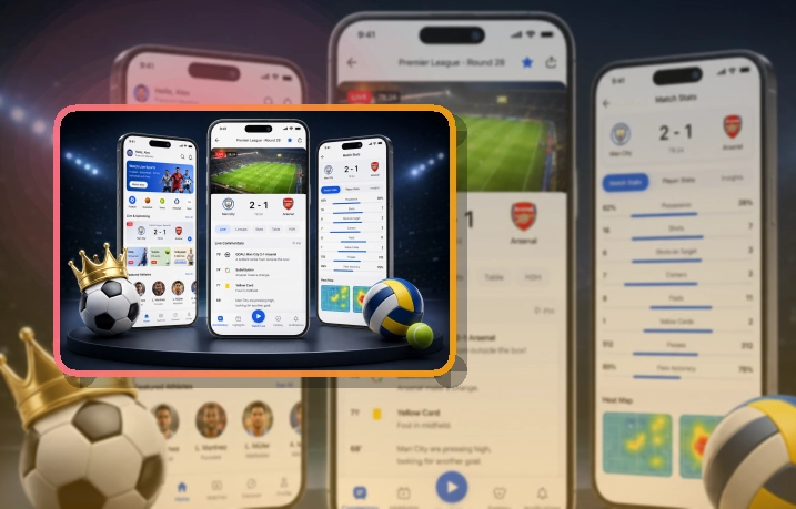 下载指引 · App下载入口 · 手机追赛更顺手界面展示